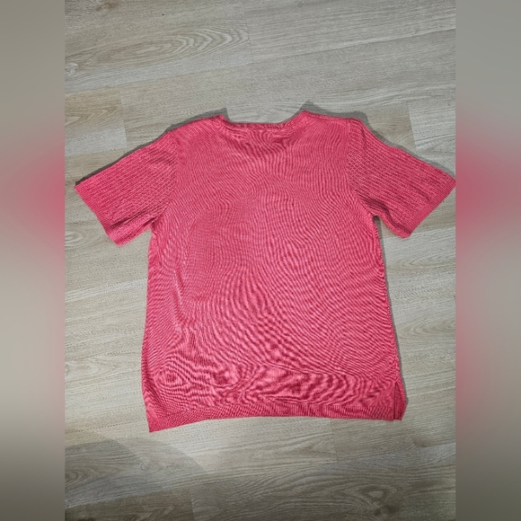 Women's Pink Short Sleeve Top - Picture 5 of 6
